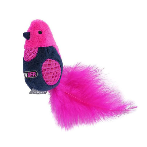 Птичка со звуковым чипом и перьями розовая Joyser (Джойсер)