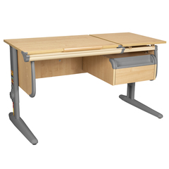 Растущая парта Дэми СУТ 25 с навесной тумбой (1200×610 мм)