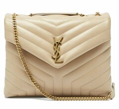 Сумка Saint Laurent Monogram Loulou Large бежевый