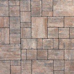 Тротуарная плитка МЮНХЕН - Листопад гладкий Песчаник, комплект из 4 видов плит