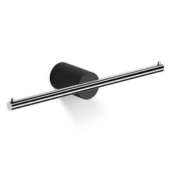Decor Walther 0974964 Decor Walther Black Stone TPH2 Держатель туалетной бумаги, двойной, цвет: черный матовый / хром фото