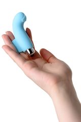 Голубая вибронасадка на палец JOS DANKO для точки G - 9,5 см. - 