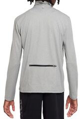 Детская футболка Nike Dri-Fit Poly+ 1/4 Zip - carbon heather/reflective silver