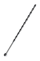 Серебристый длинный уретральный плаг-косичка TOYFA Metal - 15,7 см. - 
