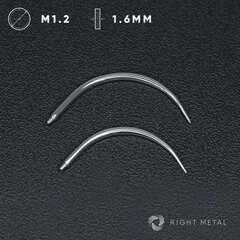 Тапер Curved Titanium 1.6мм - Резьба 1.2мм