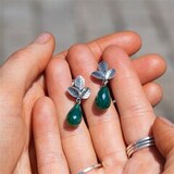 Серьги "Листья спокойствия"