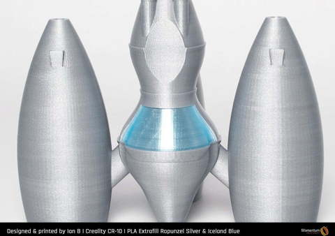 Пластик для 3D-принтера Fillamentum PLA Extrafill Rapunzel Silver