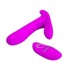 Лиловый мультифункциональный вибратор Remote Control Massager - 