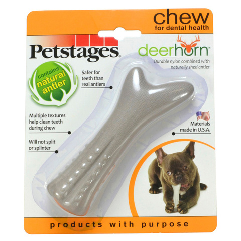 Petstages игрушка для собак Deerhorn, с оленьими рогами (12 см)