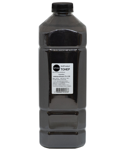 Тонер NetProduct Универсальный для Kyocera TK-1150, Bk, 900 г, канистра