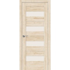 Купить Межкомнатная дверь массив сосны Порта-23 без отделки остеклённая