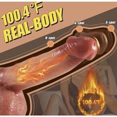 Вибратор реалистичный CompanionX с подогревом и пультом ДУ (22 х 4,5 см.)