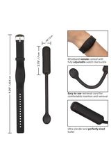 Черное виброяйцо с браслетом-пультом Wristband Remote Petite Bullet - 