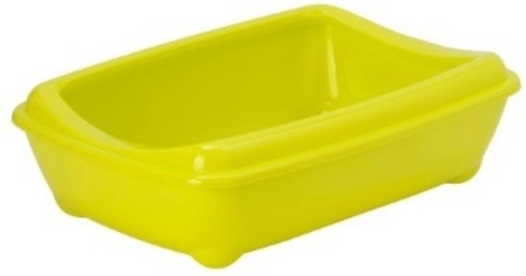 Moderna туалет-лоток Arist-o-tray M c бортом 43x30x12h см, желтый