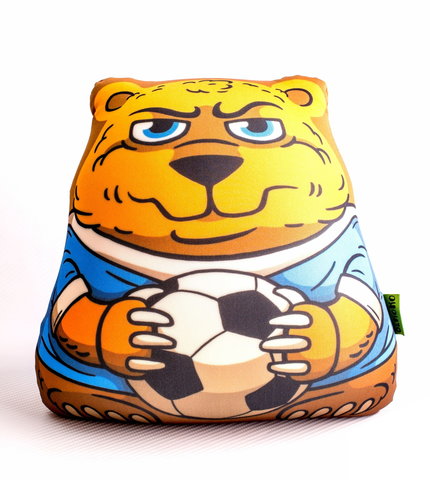 Мягкая игрушка-подушка Gekoko «Медведь-футболист» 2