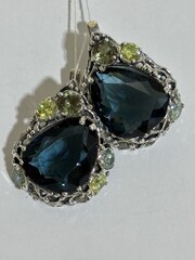 Даная (серьги из серебра)