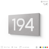 Номер на дверь 194, табличка на дверь для офиса, квартиры, кабинета, аудитории, склада, серый 120х70 мм, Айдентика Технолоджи