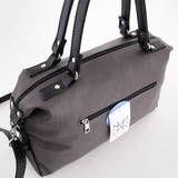 Сумка Саломея 110 итальянский серый + черный