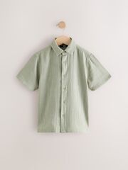 Рубашка с коротким рукавом для мальчика Next AB7-066, Хаки