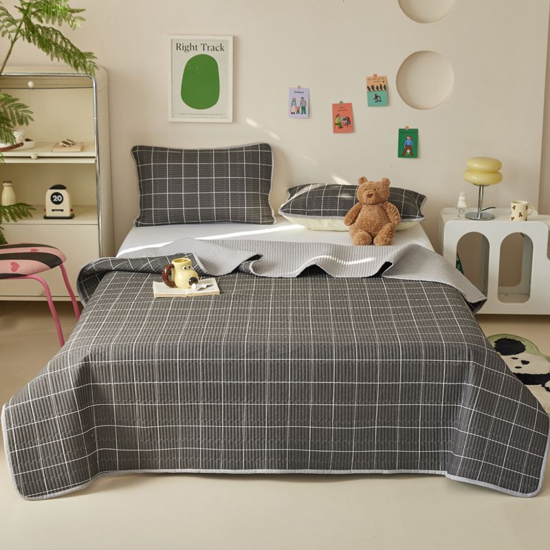 ZEPHYR HOME Покрывало 225х250 Хлопок Черный клетка