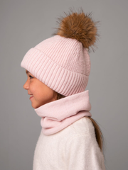 Комплект зимняя шапка+снуд