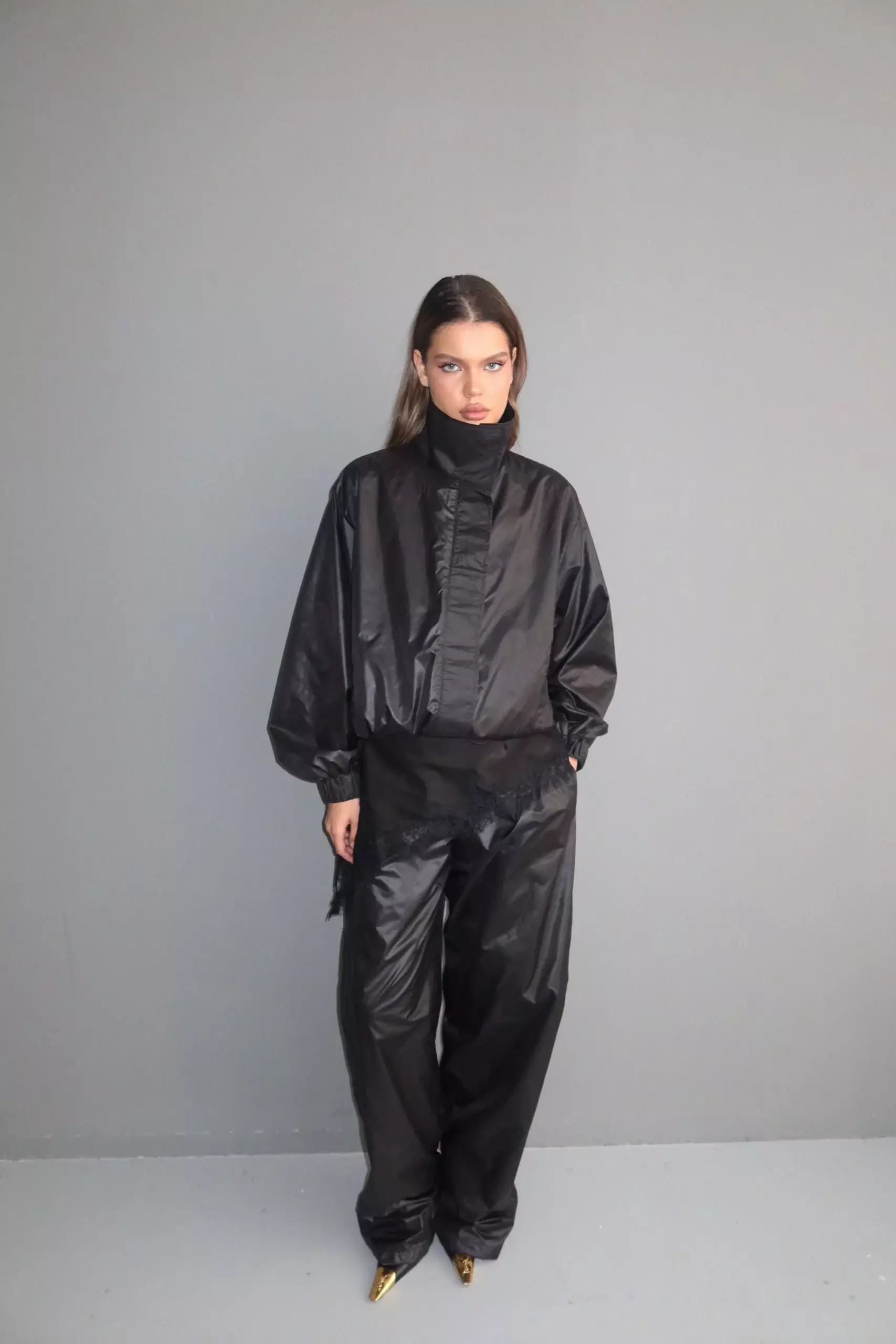 Брюки на резинке, Черный