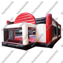 Надувная спортивная площадка "Три в одном", 16*8*2,2 м