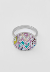 Кольцо SOROKONOZHKA PURPLE STEEL