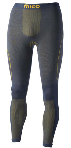 Премиальные термокальсоны Mico Extra Dry Skintech Grey-Yellow мужские