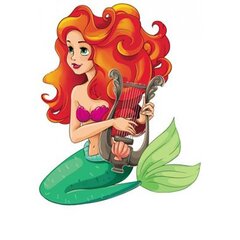 Плакат оформительский, А2, "Русалочка" Миленд, картон