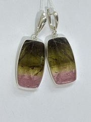 Мелон (серьги с турмалином)