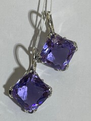 Мармелад (серьги из серебра)