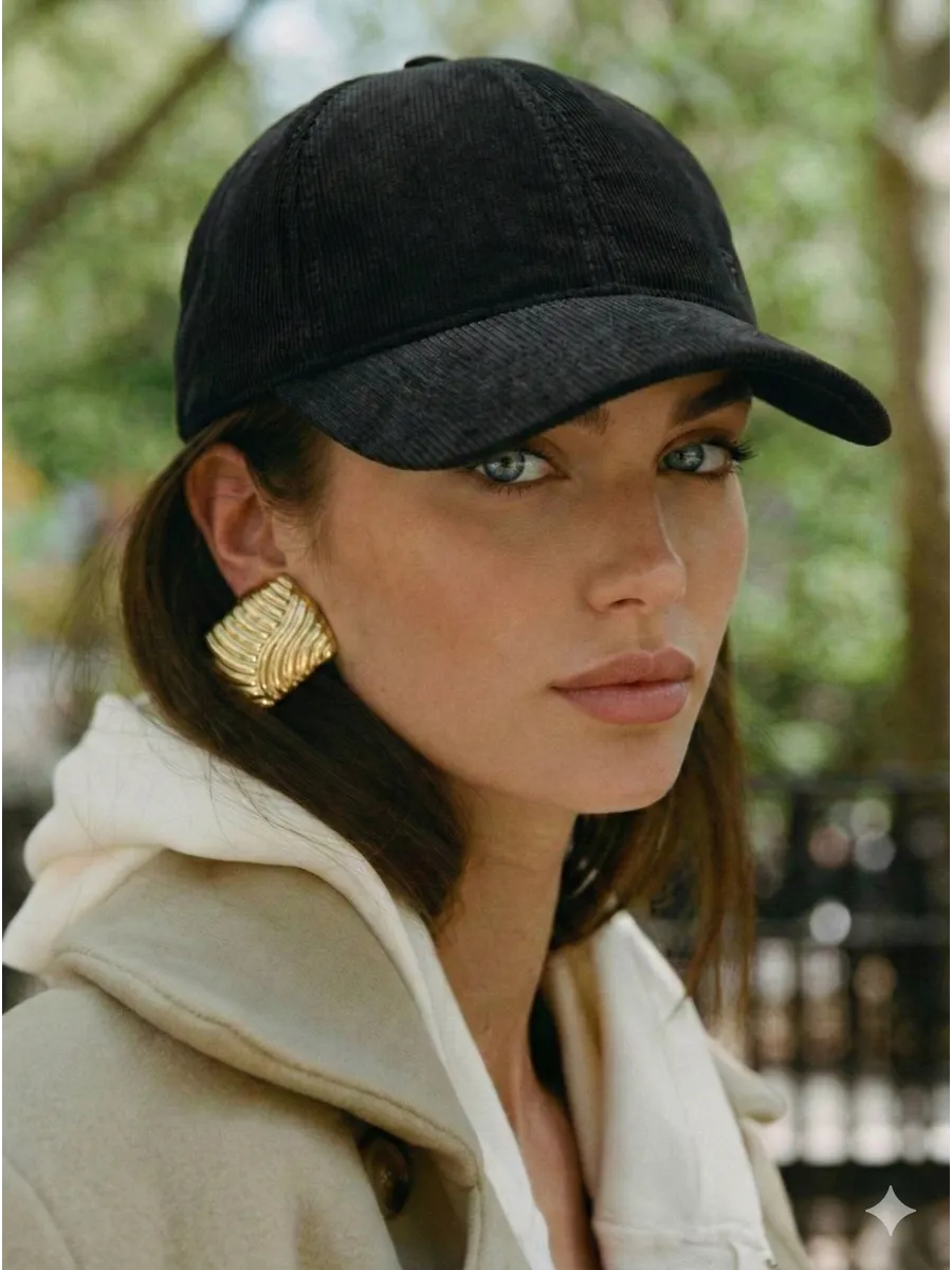 Бейсболка летняя вельвет весенняя