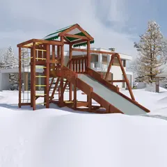 Игровая площадка Савушка Мастер 3 (4 сезона) - развитие, спорт и зимний скат