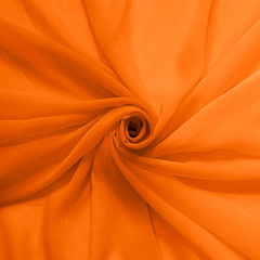 Ткань Креп Шифон, 80 гр/м2, 150 см, тыквенный