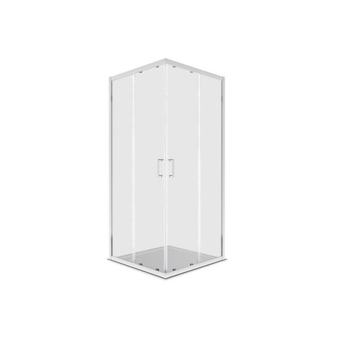 Aquatek AQ.KV.090.1CH AQ.KV.090.1CH Душевой уголок квадратный, двери раздвижные 900x900x2000 профиль хром, стекло прозрачное 6мм