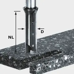Фреза пазовая со сменными ножами HW с хвостовиком 12 мм S12 D14/45 WM FESTOOL 491110