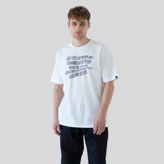 Футболка Alpha Industries Alpha Warped Label Tee White (Белый)