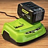 Ультрабыстрое двойное зарядное устройство Greenworks G24X2C8, 24V, 8A (2958807) — фото 11