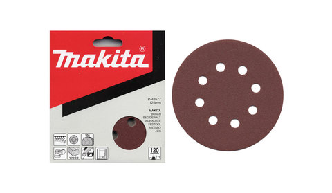 Шлифовальный диск с липучкой Makita P80/125 мм P-43555