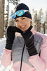 Премиальный костюм для лыж и зимнего бега Nordski Hybrid Candy Pink/Grey женский