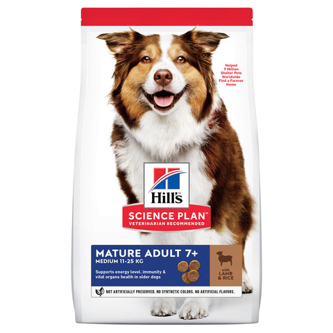 Hill's SP Senior собаки 7+ средних пород ягненок сухой (2,5 кг)