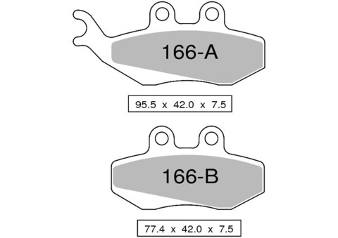 Колодки дискового тормоза Trofeo Organic 166  (LMP374 / LMP386, FDB677)
