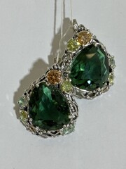 Даная (серьги из серебра)