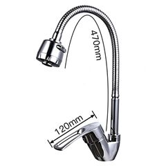 Смеситель для кухни, Frap, гибк излив, с картриджем, хром, F43701-B