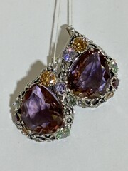 Даная (серьги из серебра)