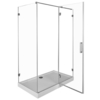 Aquanet 185426 Компл.2 - NWD1231 Beta 800x1500x2000 шторка Левая распашная дверь стекло прозрачное хром (185426)