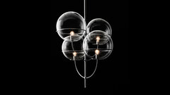 Люстра Lyndon OLUCE металл/chromium/transparent 900х900х2060h