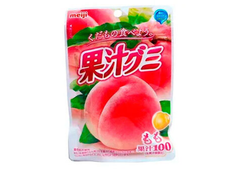 Мармелад Мейджи персик с коллагеном, 51г