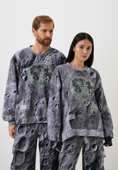 Свитшот с принтом, цвет Луна градиент